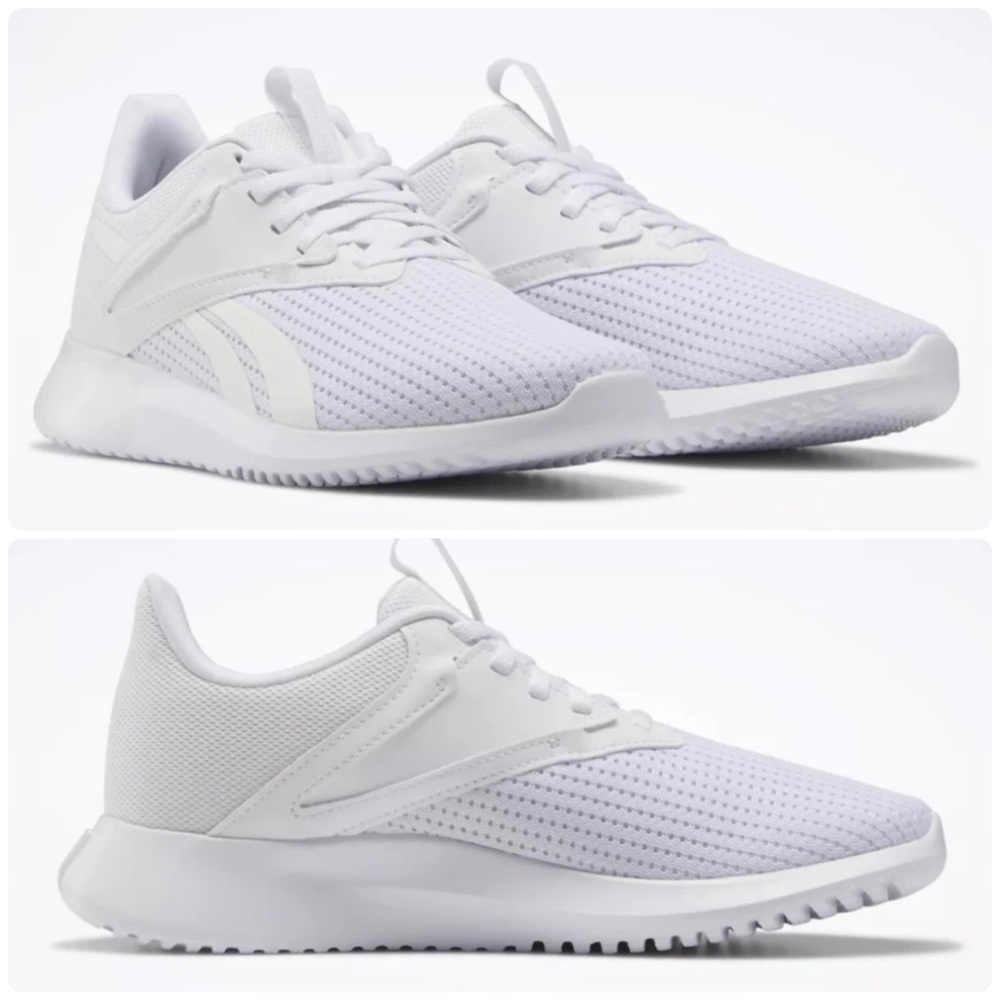NEW Reebok Women's Fluxlite Mesh Training Shoes with Ortholite Footbed White 8